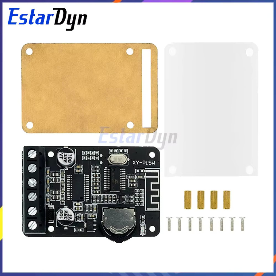 Estardyn XY-P15W Bluetooth 5.0 Verstärkerplatine mit 20Wx2 Stereo-Ausgang und Wärmeableitung in Schwarz - Bild 3