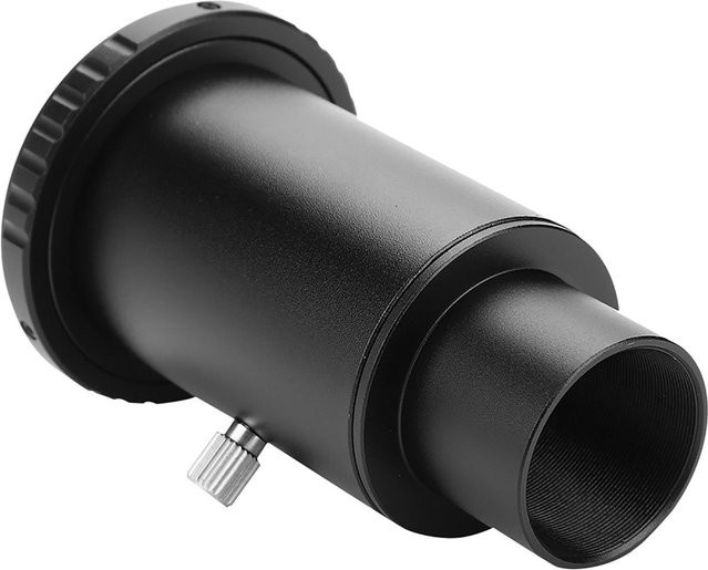 Shoemst Teleskop Verlängerungshülse M42 Gewinde T-Mount Adapter T2 Ring für Nikon F Mount Kamera, Grau - Bild 1