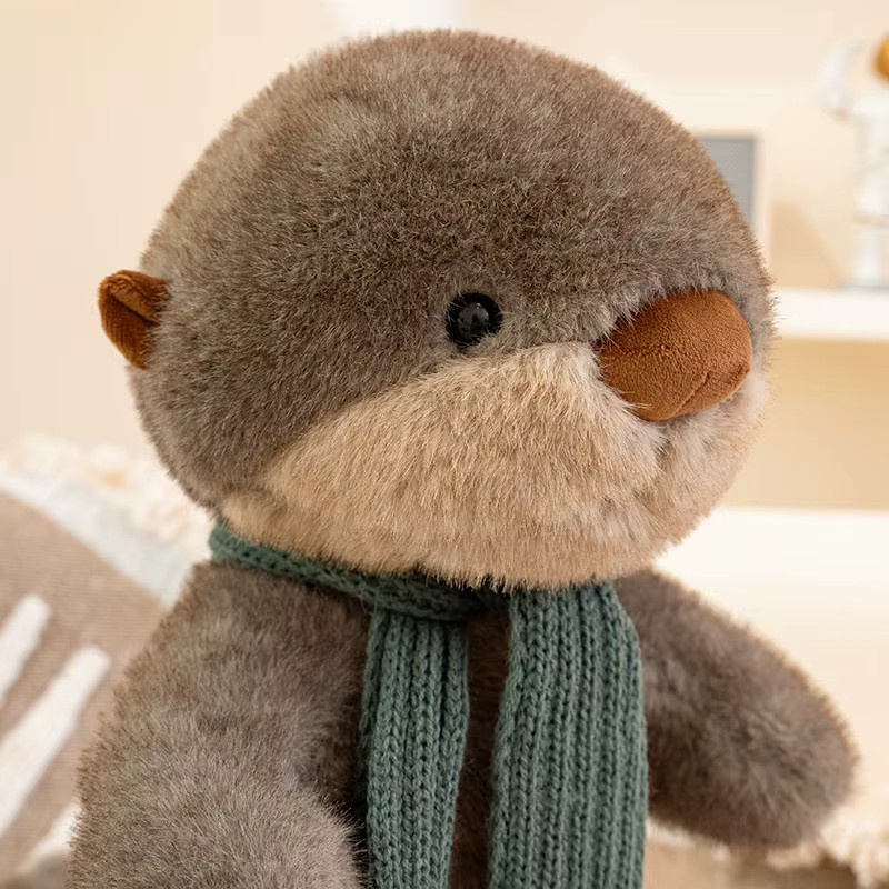 pangcangshu Otter Tier, Weiche Puppe, 26 cm, Plüsch / Textil, Braun - Bild 3