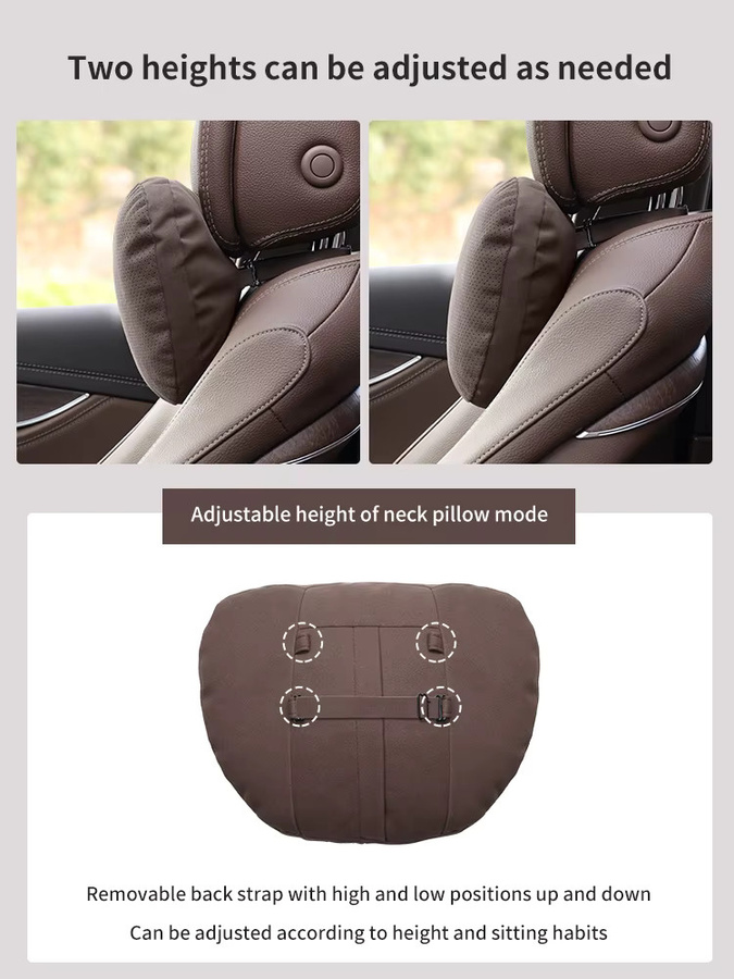 XPENG Auto Kopfstütze und Nackenstütze mit Lendenkissen in Schwarz oder Braun für P5 P7 G3 G6 G9 X9 N5 F57 BETA Modelle - Bild 3