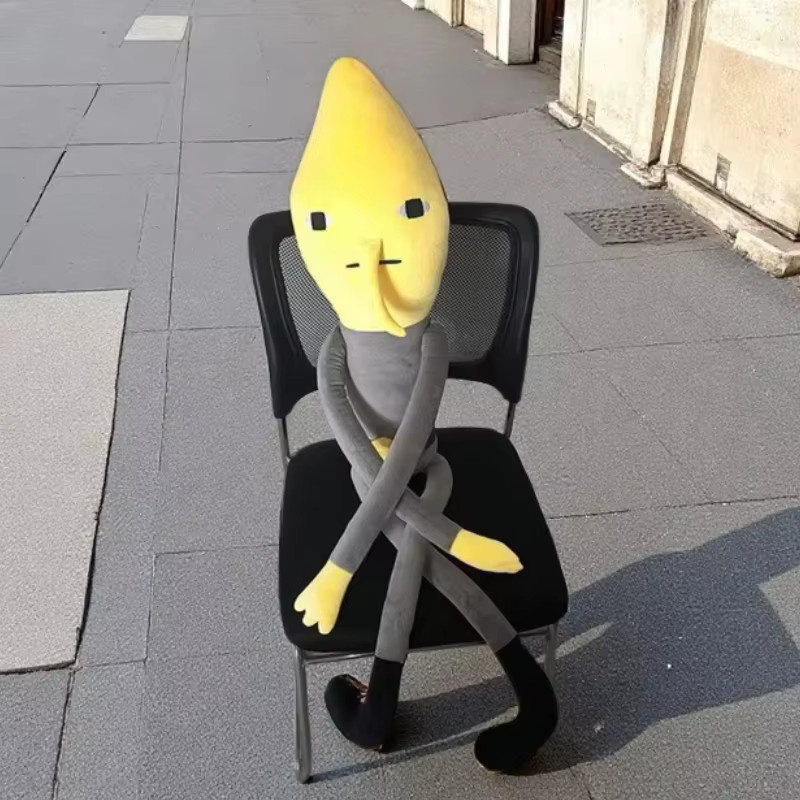52TOYS Lemongrab Langbein-Zitronenkissen Duke Plüschpuppe Rucksack, Plüschtier, Gelb - Bild 2