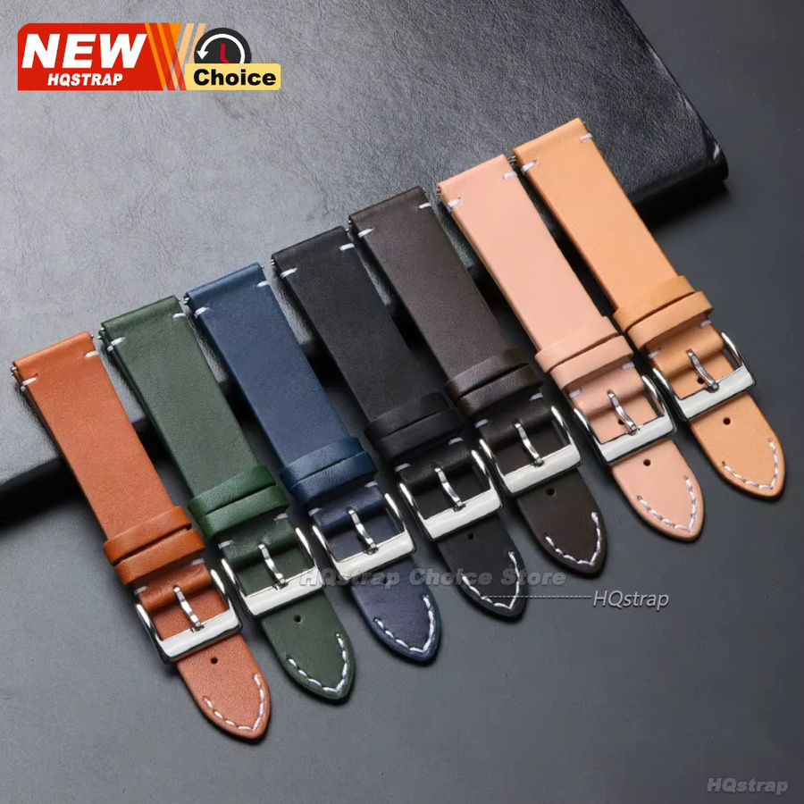 HQstrap Uhrenarmband Leder, Nahtstil, Unisex - Bild 2