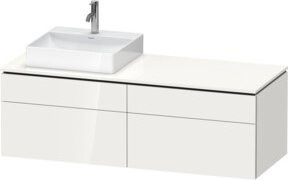 Duravit Waschtischunterschrank L-Cube in Weiß Hochglanz, B/T/H: 142 x 55 x 48,2 cm - Bild 1