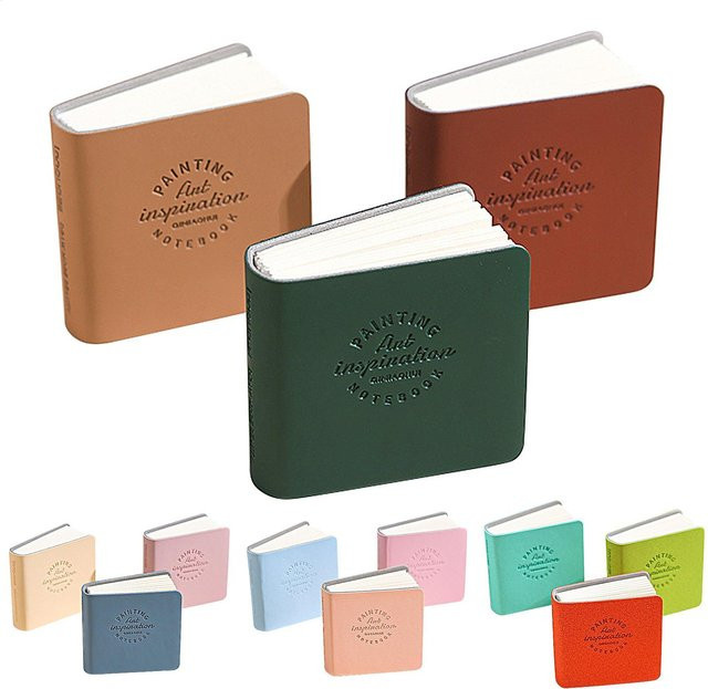 3er-Pack Kleine Aquarell-Skizzenbücher als Tragbares Reise-Journal und Künstler-Zeichenblock in Multicolour - Bild 1