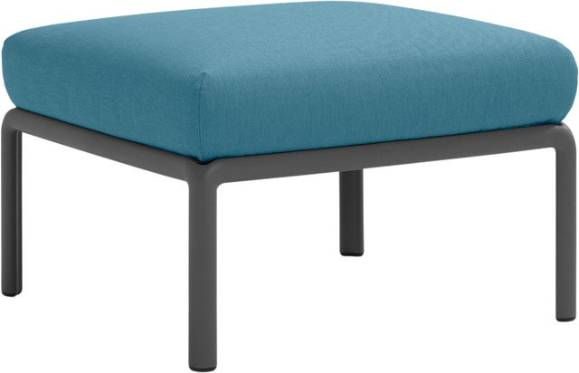 Nardi Komodo Pouf in Türkis mit Polsterung für den Garten - Bild 1