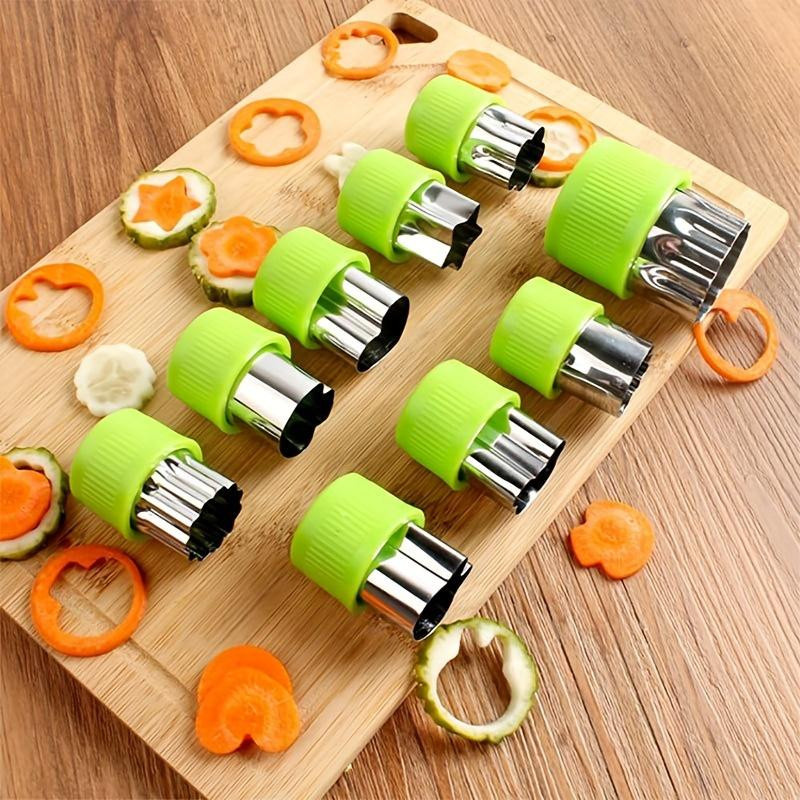 Bestbags 9-teiliges Edelstahl Keks- und Gemüseschneide-Set in Grün für Kinderbacken und Obstprägung - Bild 3