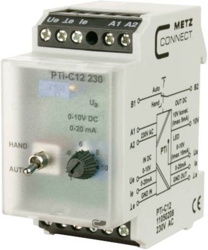 Metz Connect PTi-C12 Signalwandler 230V AC 11050208 in Weiß - Bild 1