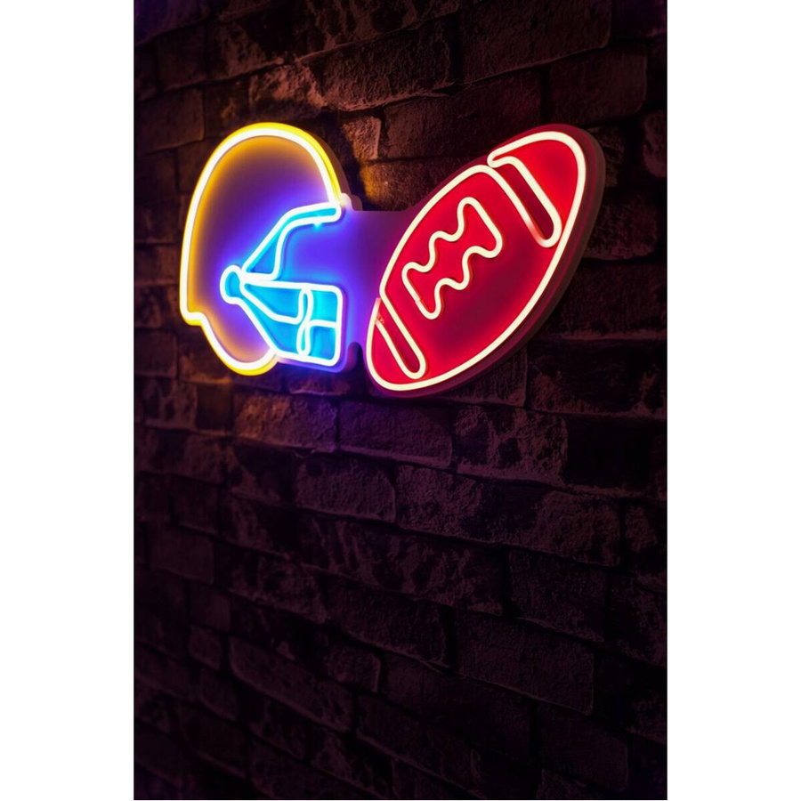 Opviq LED Neon Flex Wandleuchte RGB Mehrfarbig aus PVC, B/H/T: 55 x 27 x 3 cm - Bild 2