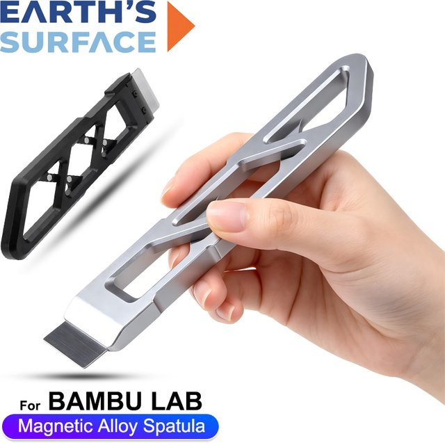 Bambu Lab Original Magnetschaber aus Legierung in Silber für FDM 3D-Drucker - Bild 1