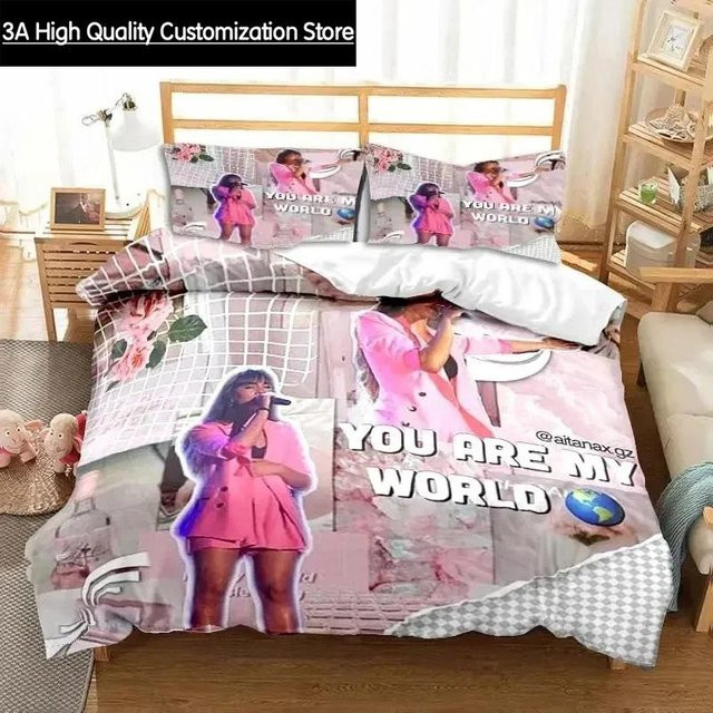 Bettwäscheset Aitana Ocana mit Bettbezug und Kissenbezug in Pink, Microfaser, B/B: 228 x 228 cm - Bild 1