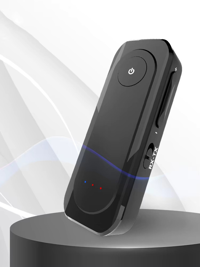 KEBIDU Bluetooth 6.0 Audio-Empfänger und Sender mit Freisprechfunktion, kabelloser Adapter mit 3,5 mm AUX-Anschluss, Schwarz - Bild 7