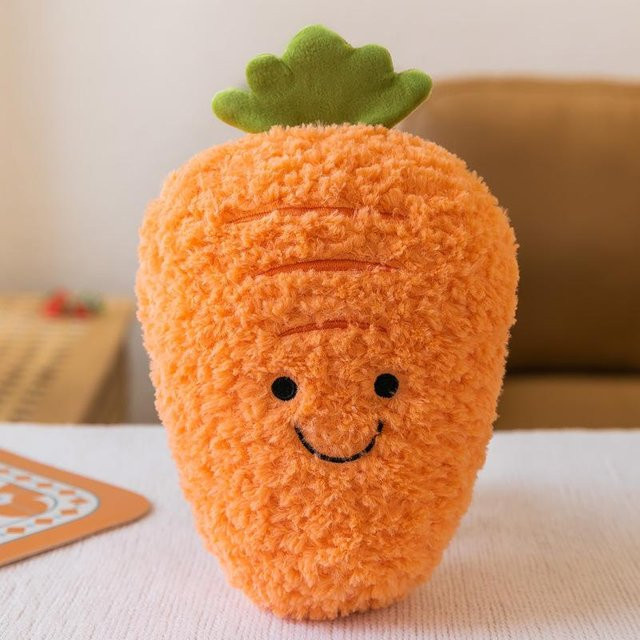 Yiran toy Fruchtplüsch Karotte Ananas Wassermelone Banane Pfirsich Mango Zitrone, Plüschtier, ab 14 Jahren - Bild 1