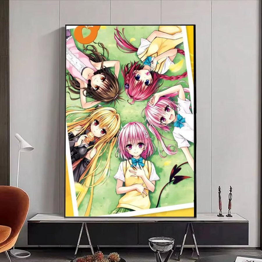 Anime To Love Ru Poster als Wandaufkleber aus Papier, Mehrfarbig, Rechteckig - Bild 5