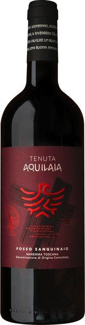 Tenuta Aquilaia Fosso Sanguinaio, Rotwein, Sangiovese, 2019, Maremma, Italien, trocken, 0,75 l - Bild 1