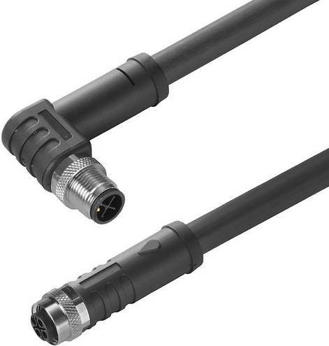 Weidmüller Sensor-Aktor-Anschlussleitung M12 Buchse, Farbe: Schwarz, Länge: 10,00 m, Polzahl: 2+PE - Bild 1