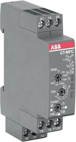 ABB CT-MFC.21 Zeitrelais in Grau, Zeitbereich: 0,05 - 360000s - Bild 1