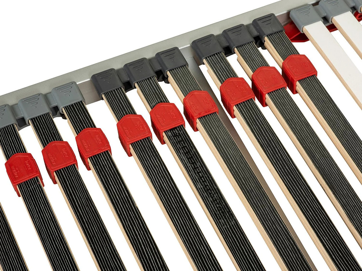 BECO 7-Zonen Luxus-Lattenrost Trio Powerflex mit 42 Leisten, Schulterabsenkung und verstellbarem Kopfteil, Farbe: Braun, B/T: 100 x 200 cm - Bild 3