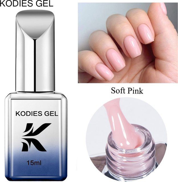 KODIES GEL Opal Pink Nagellack Semi Permanent, 15 ml, Glänzend - Bild 1