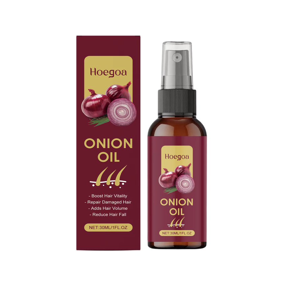 HOEGOA Zwiebel-Haaröl-Spray, 30 ml, für strapaziertes und krauses Haar - Bild 2