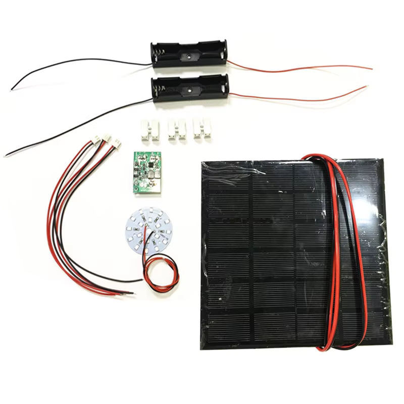 ecoflypower DIY-Set Solarpanel mit Lichtsteuerung und 5W LED für Solarlampen - Bild 2