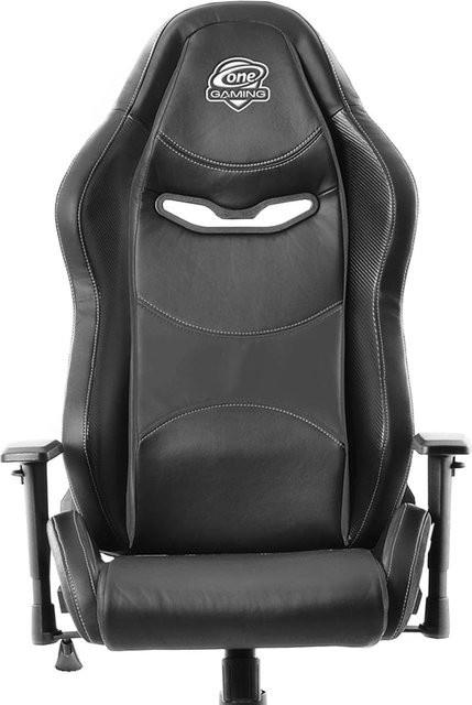 ONE GAMING Gaming Stuhl in Schwarz mit Kunstleder und Memory Foam Kaltschaum - Bild 1