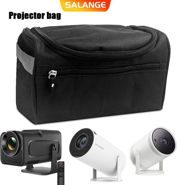 Salange Projektor-Aufbewahrungskoffer mit Griff und Reißverschluss für Magcubic HY300 Pro und HY320 Mini in Schwarz - Bild 1