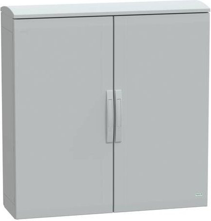 Schneider Electric Polyestergehäuse Bodenstehend in Grau mit Abdeckung B/H/T: 100 x 100 x 32 cm IP44 - Bild 1