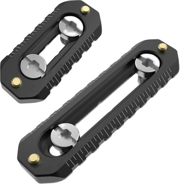 SZKOSTON Mini-NATO-Schienenkamera mit Anti-Off-Schnellverschluss in Schwarz für FX3 und FX30, NATO-Griff-Kamerakäfig mit 6 mm Schienenstärke, Länge: 46–70 mm - Bild 1