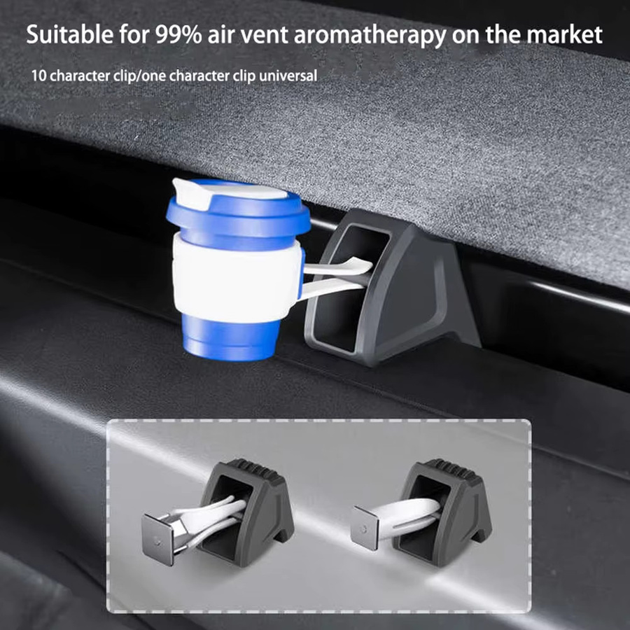 USVOTOV Lufterfrischer-Adapter für Tesla Model 3 Y Juniper 2025 2026, Aromatherapie-Clip für den Luftauslass - Bild 3