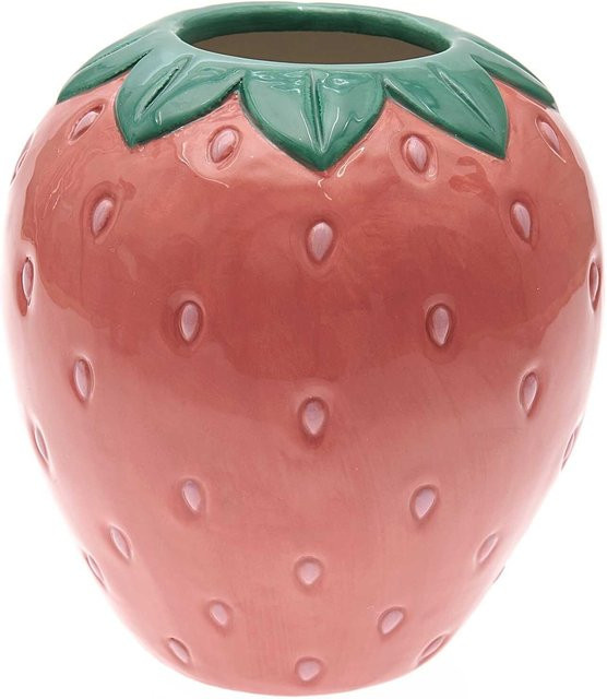 Rico Design Keramik Vase Erdbeere Durchmesser: 14 cm - Bild 1