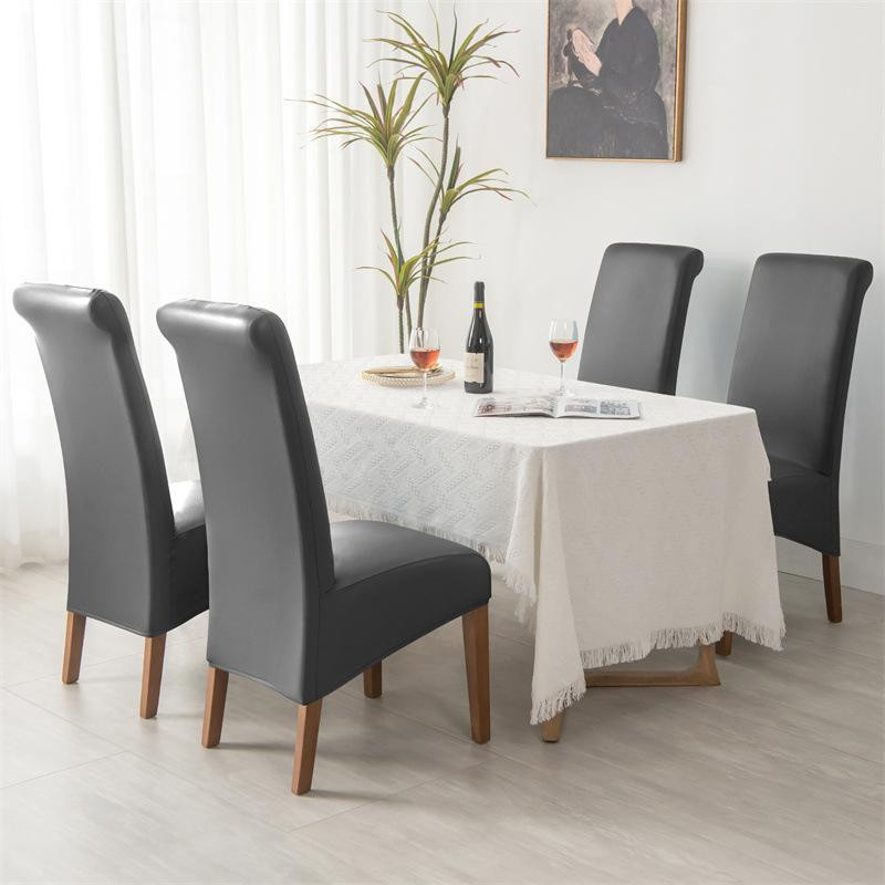 Yiran Furniture Wasserdichter Schrägsitz-Stuhlbezug aus PU-Kunstleder für Esszimmerstühle, Modern, B/T/H: 15 x 15 x 7 cm - Bild 3