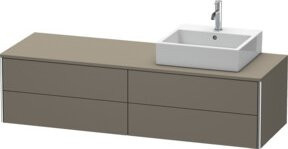 Duravit Waschtischunterschrank XSquare in Weiß matt mit 4 Schubladen, B/T/H: 160 x 54,8 x 40 cm - Bild 1
