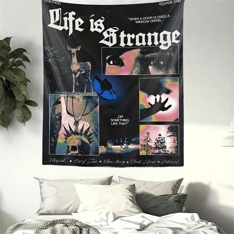 Life Is Strange Grunge Wandteppich aus Polyester, Wandbehang für Schlafzimmer und Wohnzimmer, B/H: 40 x 60 cm - Bild 5