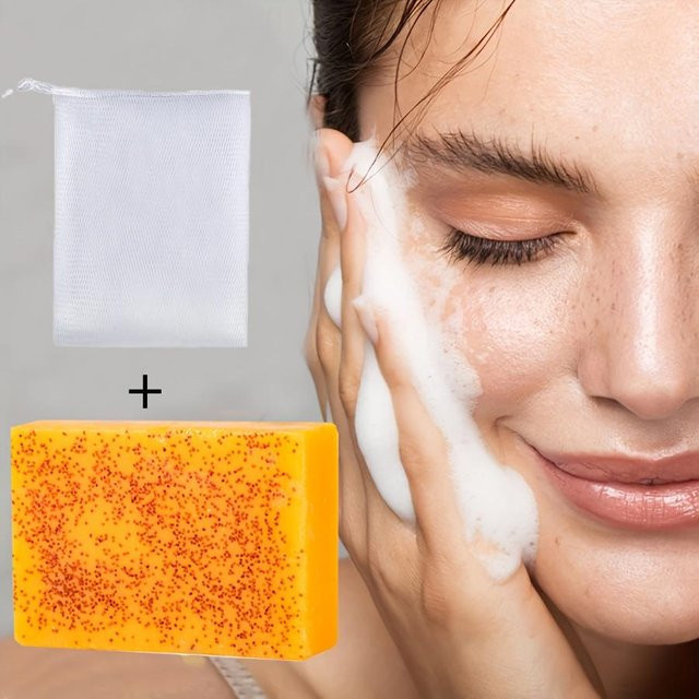 Chic Chroma Beauty Kurkuma Zitrone Kojisäure Granulatseife, 100g, Unisex - Bild 1
