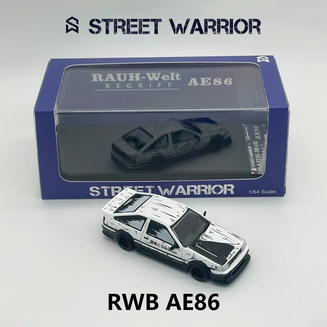 TSM MODEL AE86 RWB Street Warrior, Diecast-Modellauto, 1:64, Widebody Comic Art Livery - Bild 1