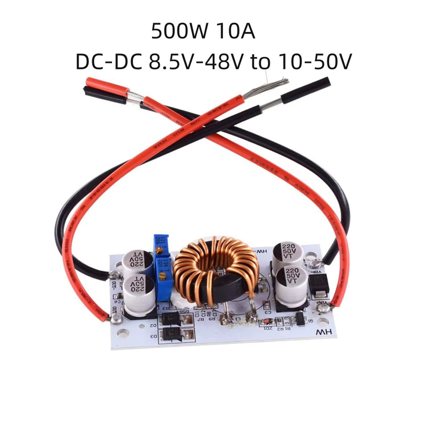 Einstellbarer DC-DC Boost-Wandler Multicolour 500W 10A Konstantspannungs- und Konstantstrom Modul 8,5 V-48V bis 10-50V - Bild 2