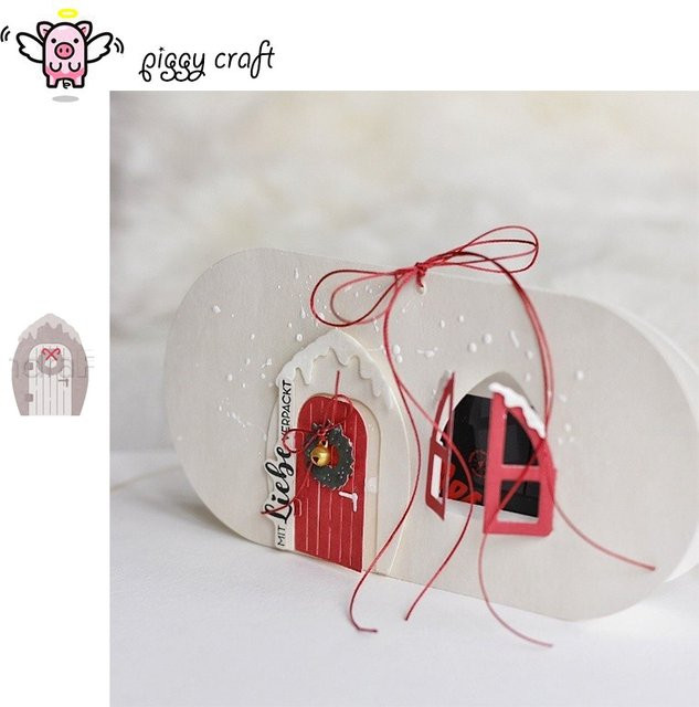 Piggy Craft Metall-Stanzform für Papier und Bastelarbeiten mit Weihnachts-Motiven in Weiß - Bild 1
