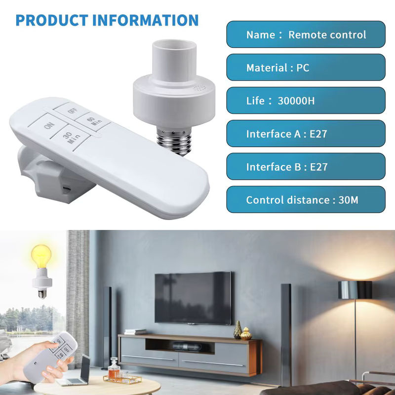 Ammtoo Smart Timer Schalter mit drahtloser Fernbedienung für E27 Lampenfassungen, 15m Reichweite - Bild 5