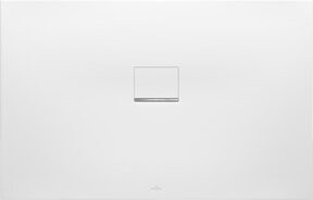 Villeroy & Boch Duschwanne Squaro Infinity aus Mineralguss, Farbe: Beige, B/T/H: 140 x 80 x 4 cm, universal einbaubar - Bild 1