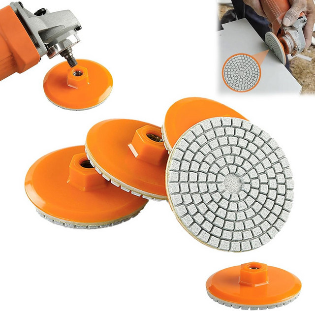 SUITU Zylindrischer Schleifblock 3 Zoll 80 mm für Nass-Trocken-Polierarbeiten an Marmor Granit Beton und Stein - Bild 1