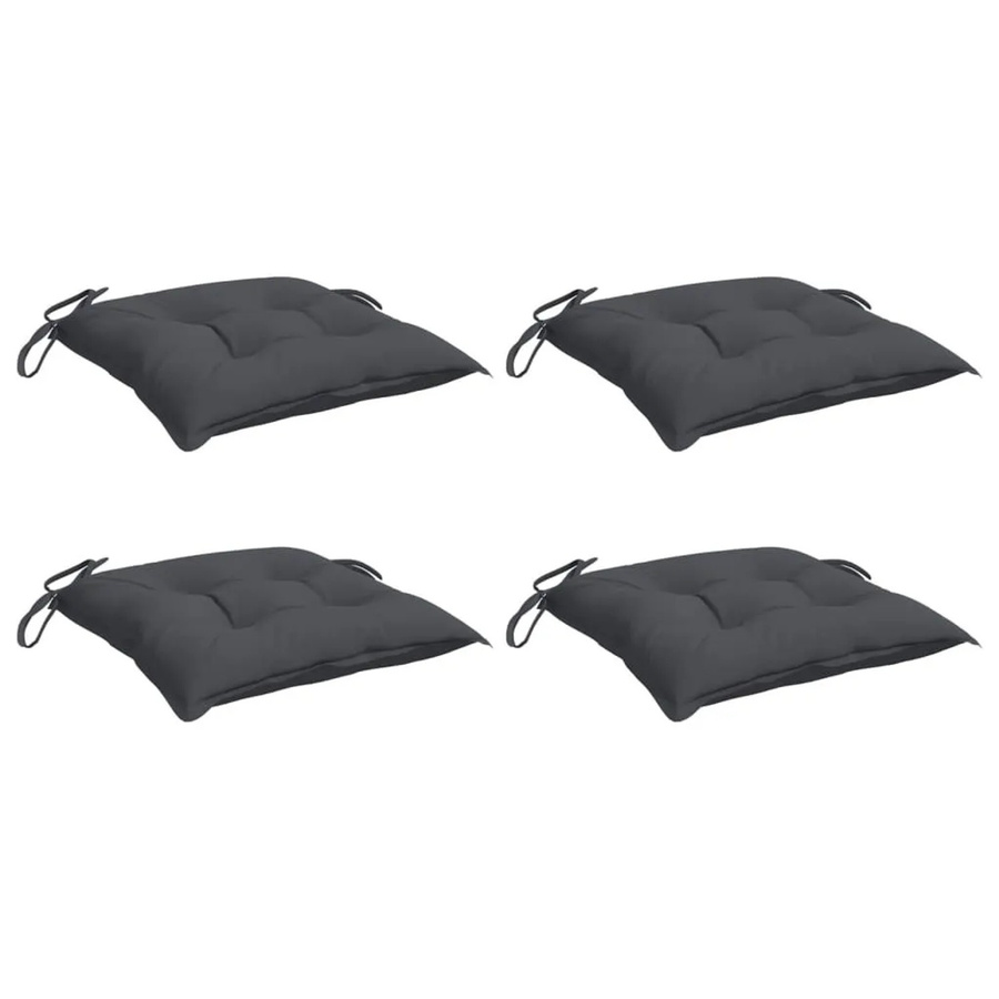 vidaXL Stuhlkissen 4er Set Anthrazit aus Oxford-Gewebe B/T/H: 40 x 40 x 7 cm - Bild 2