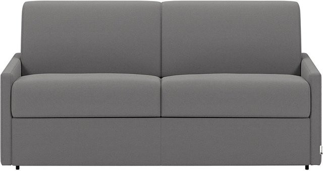 Vente-unique Schlafsofa Calife in Hellgrau mit Stoffbezug und Schaumstoffpolsterung, Breite: 170 cm - Bild 1