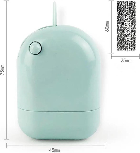 Yiran Furniture Rollenstempel für Datenschutz mit Keramikklinge in Grün - Bild 1