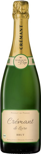 Marquis de Plagne Crémant de Loire Chenin Blanc brut Schaumwein 0,75 l - Bild 1