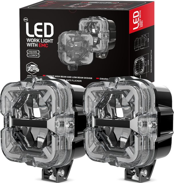 LOYO LED-Arbeitsleuchte für Jeep JK JL Truck Offroad 4x4 SUV ATV 12V in Schwarz - Bild 1