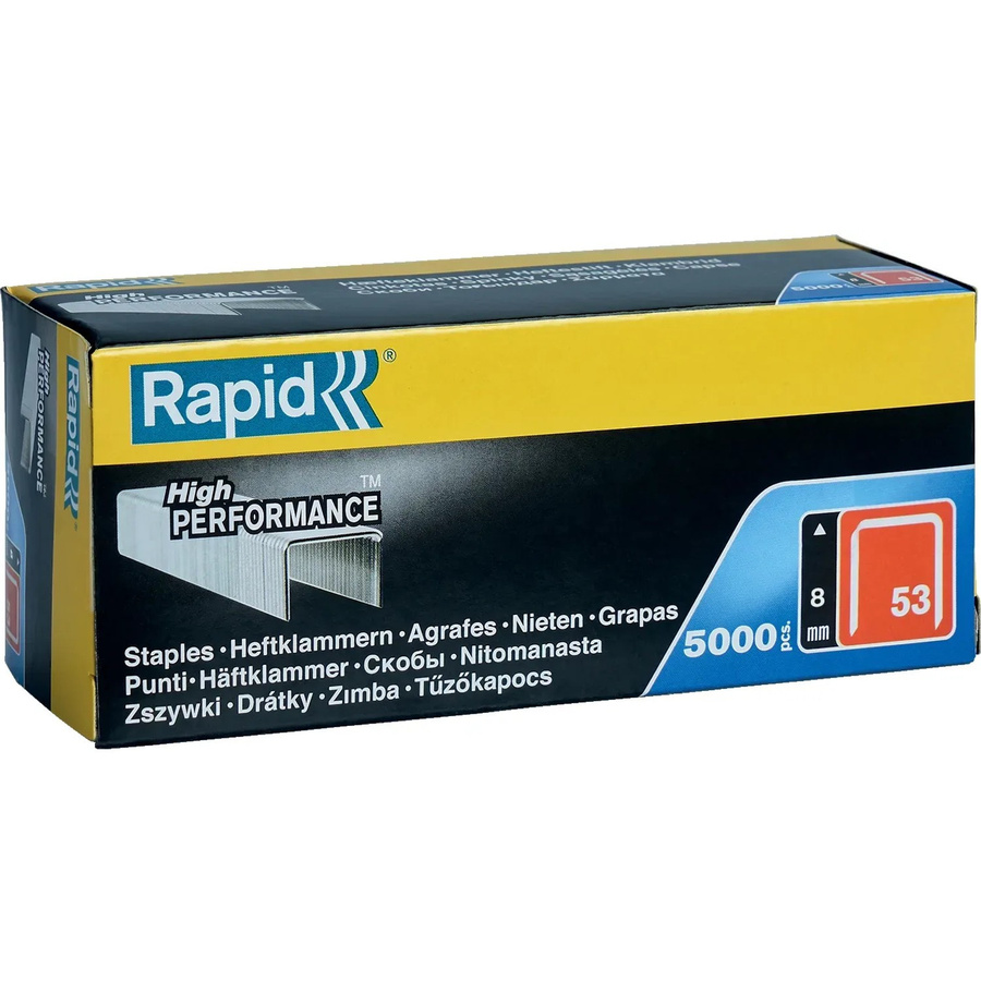 Rapid Tackerklammern Typ 53, 8 mm, silberfarben, 5000 Stück - Bild 2