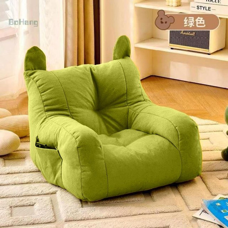 Victore Kindersessel aus Schaumstoff mit Cartoon-Design in Braun, B/T/H: 38 x 38 x 35 cm
