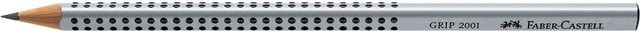 Faber Castell Grip 2001 Bleistift 2H in Silber und Grau - Bild 1