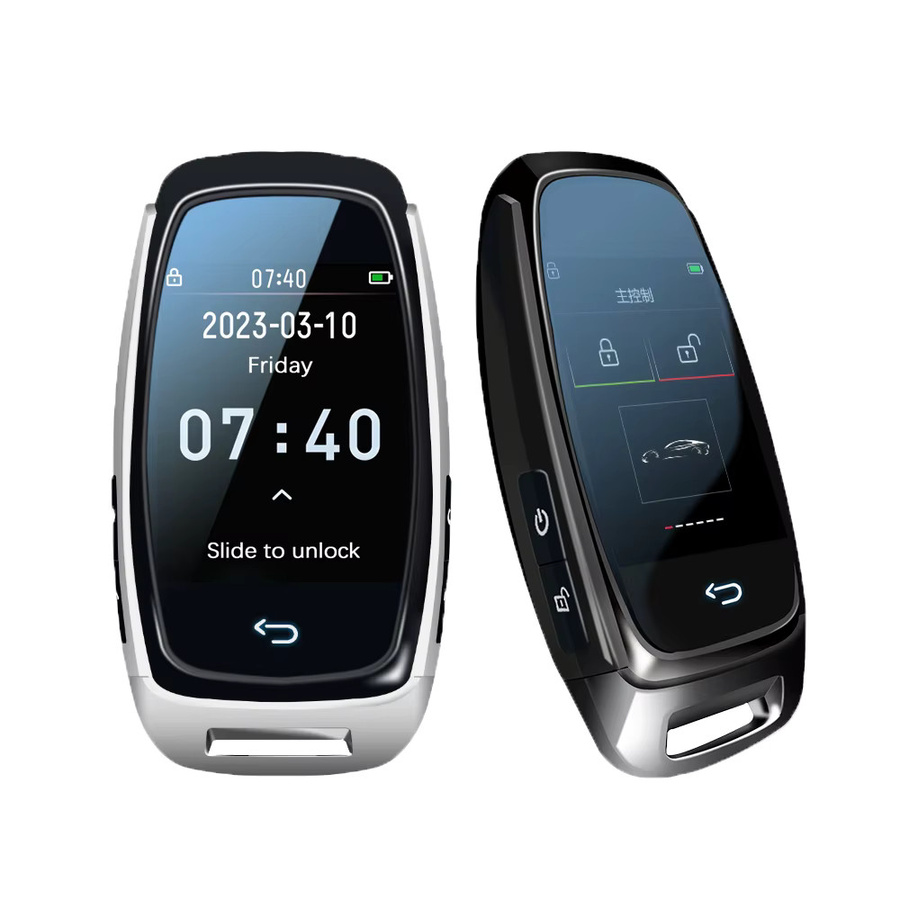 YIQIXIN Universal Smart Remote LCD Key CF920 für BMW Benz Audi Fiat KIA Hyundai VW Jaguar Mazda Nissan Renault Honda in Schwarz mit One-Touch-Start - Bild 1