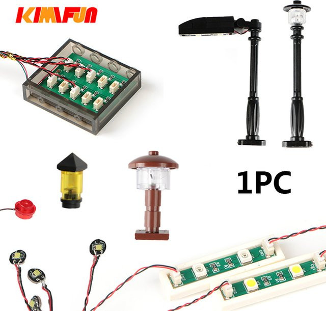 KIMIFUN Baustein Lampe Straße Licht LED USB Stadt 1-teiliges Set - Bild 1